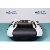 Лодка моторная килевая Kitt Boats 270 НДНД бело-черный